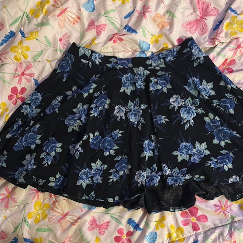 Floral Blue Skirt